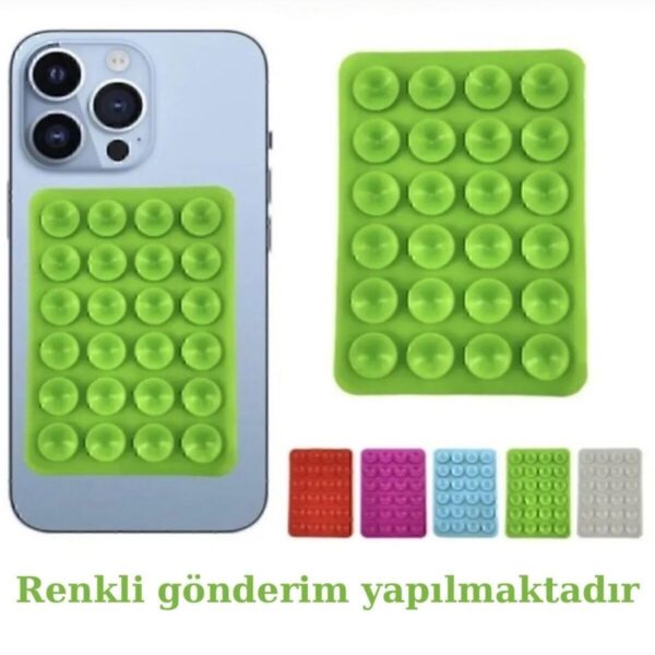 Özel Üretim Güçlü Tutucu Vantuzlu Sağlam Yapışkan Silikon Malzeme Cep Telefonu Kapağı Sabitleme Pedi