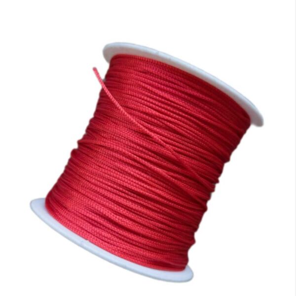 Bayrak Kırmızı Renk 100 Metre Paraşüt Makrome Bileklik Örgü Ipi (1.0 Mm)