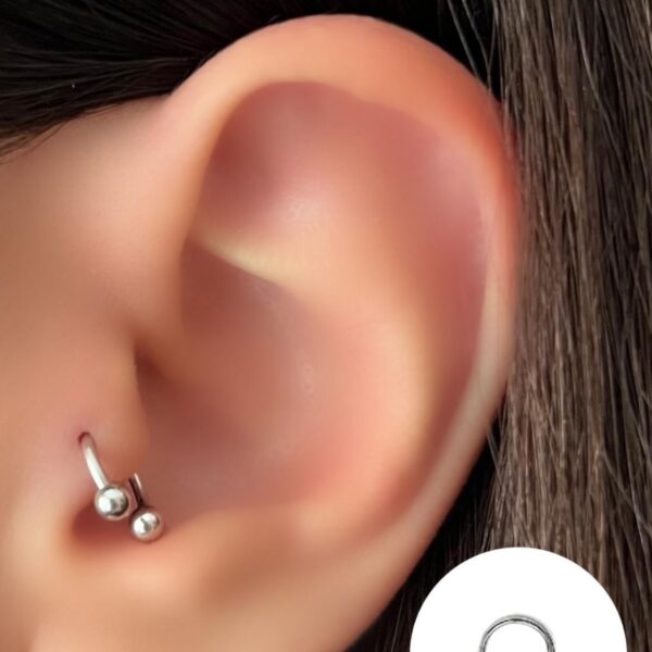Cerrahi Çelik Kıkırdak Helix Tragus Piercing Küpe