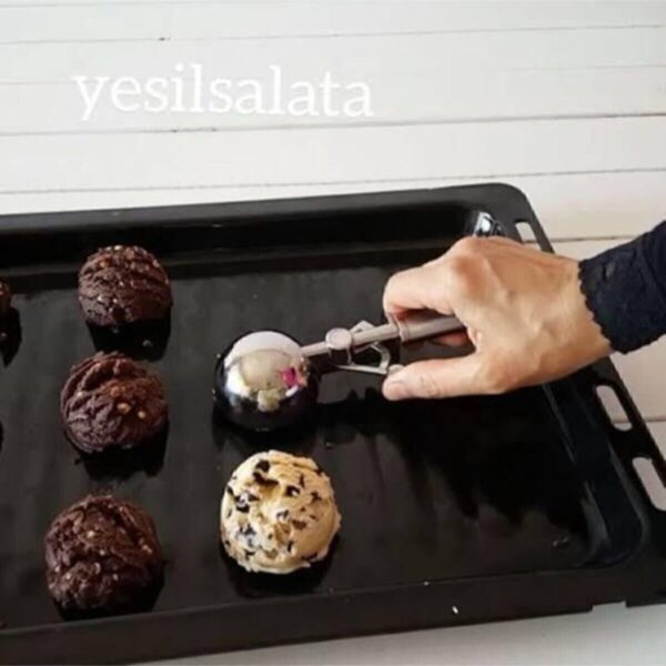 Paslanmaz Çelik Kurabiye Helva Dondurma Servis Sunum Kaşığı